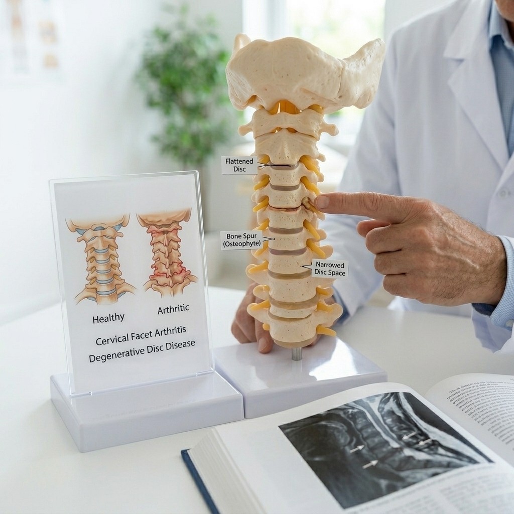 Especialista en artritis de la columna cervical en Brooklyn (Nueva York) que explica la enfermedad degenerativa del disco